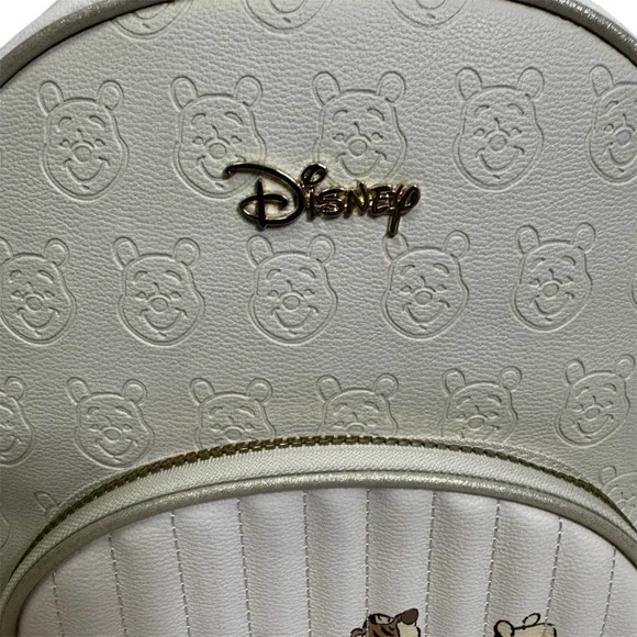 Primark Disney Winnie the Pooh Backpack Adjustable Straps Embossed Pooh NWT - Picture 4 of 15